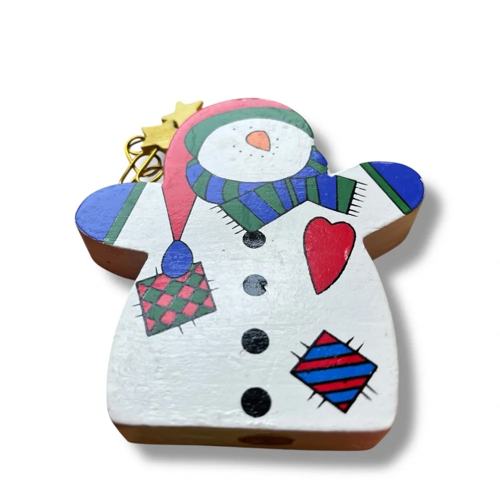 Vintage Festive Merry Christmas Block Decor